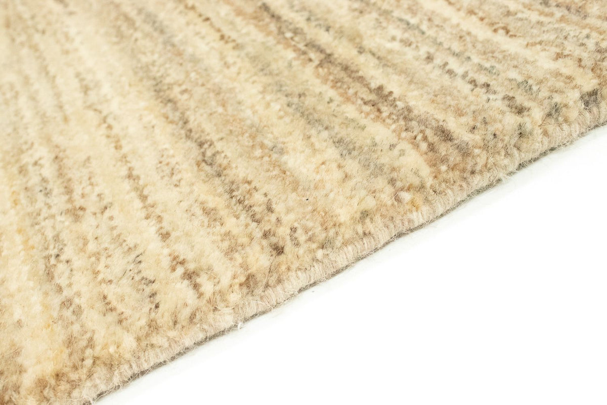 Alfombra de pasillo Alfombra Gabbeh - Indus - 254 x 78 cm - beige