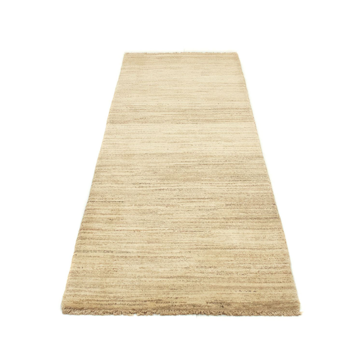 Alfombra de pasillo Alfombra Gabbeh - Indus - 254 x 78 cm - beige