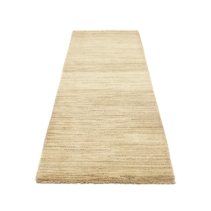 Alfombra de pasillo Alfombra Gabbeh - Indus - 254 x 78 cm - beige