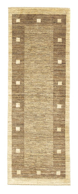 Alfombra de pasillo Alfombra Gabbeh - Indus - 211 x 75 cm - beige