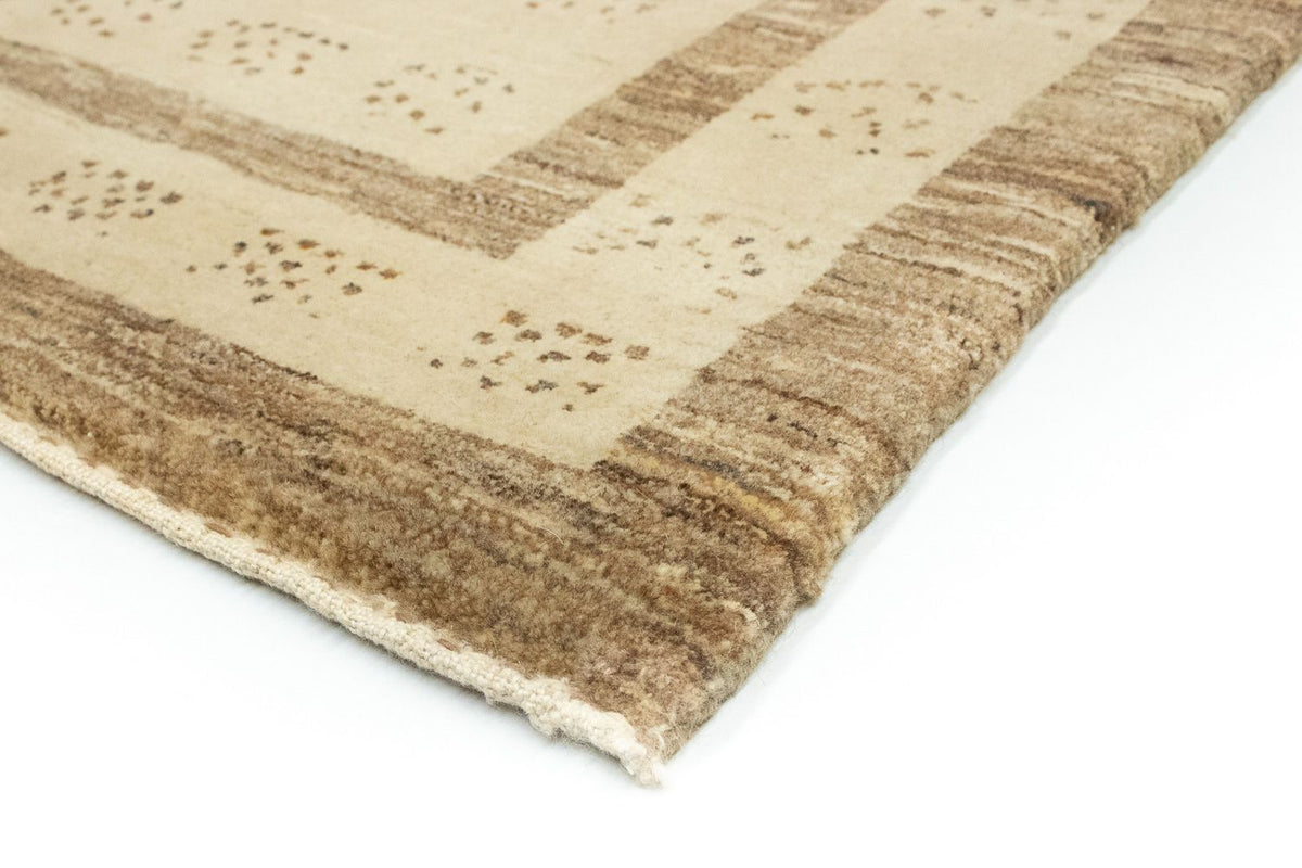 Alfombra de pasillo Alfombra Gabbeh - Indus - 212 x 78 cm - beige