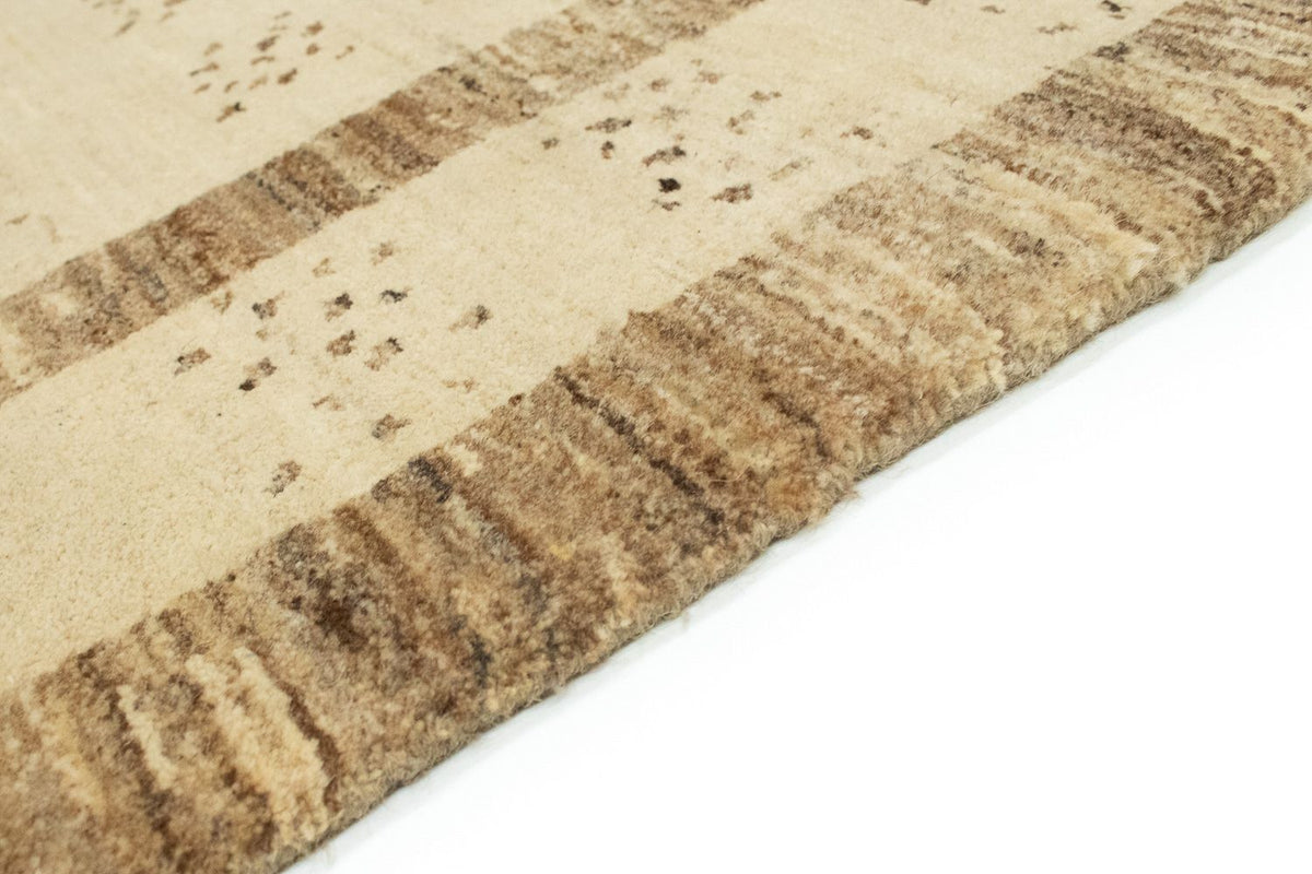 Alfombra de pasillo Alfombra Gabbeh - Indus - 212 x 78 cm - beige