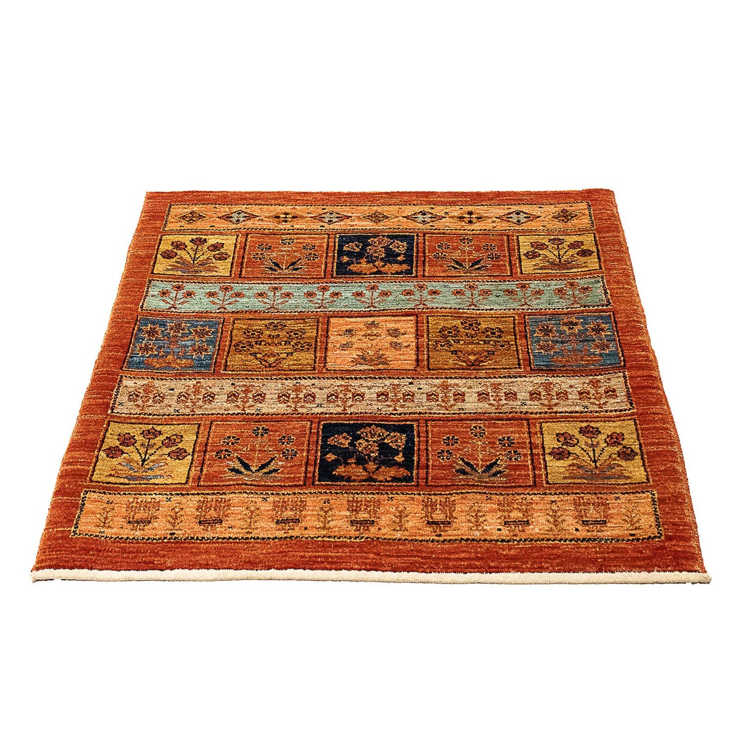 Alfombra Pakistani - 93 x 85 cm - óxido