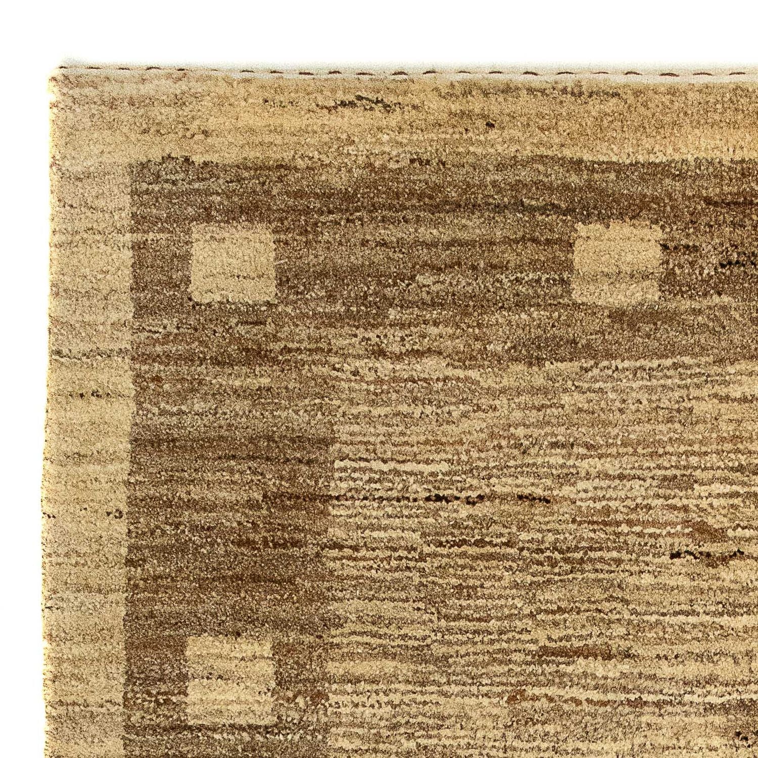 Alfombra Gabbeh - Indus - 126 x 77 cm - marrón claro