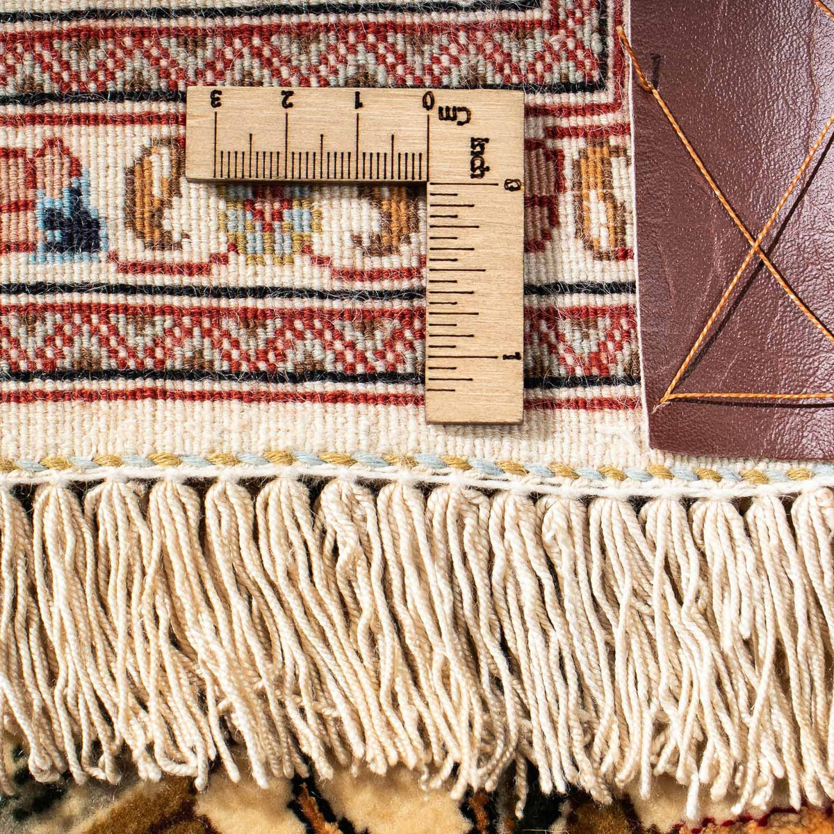 Alfombra persa - Ghom - 209 x 136 cm - marrón claro