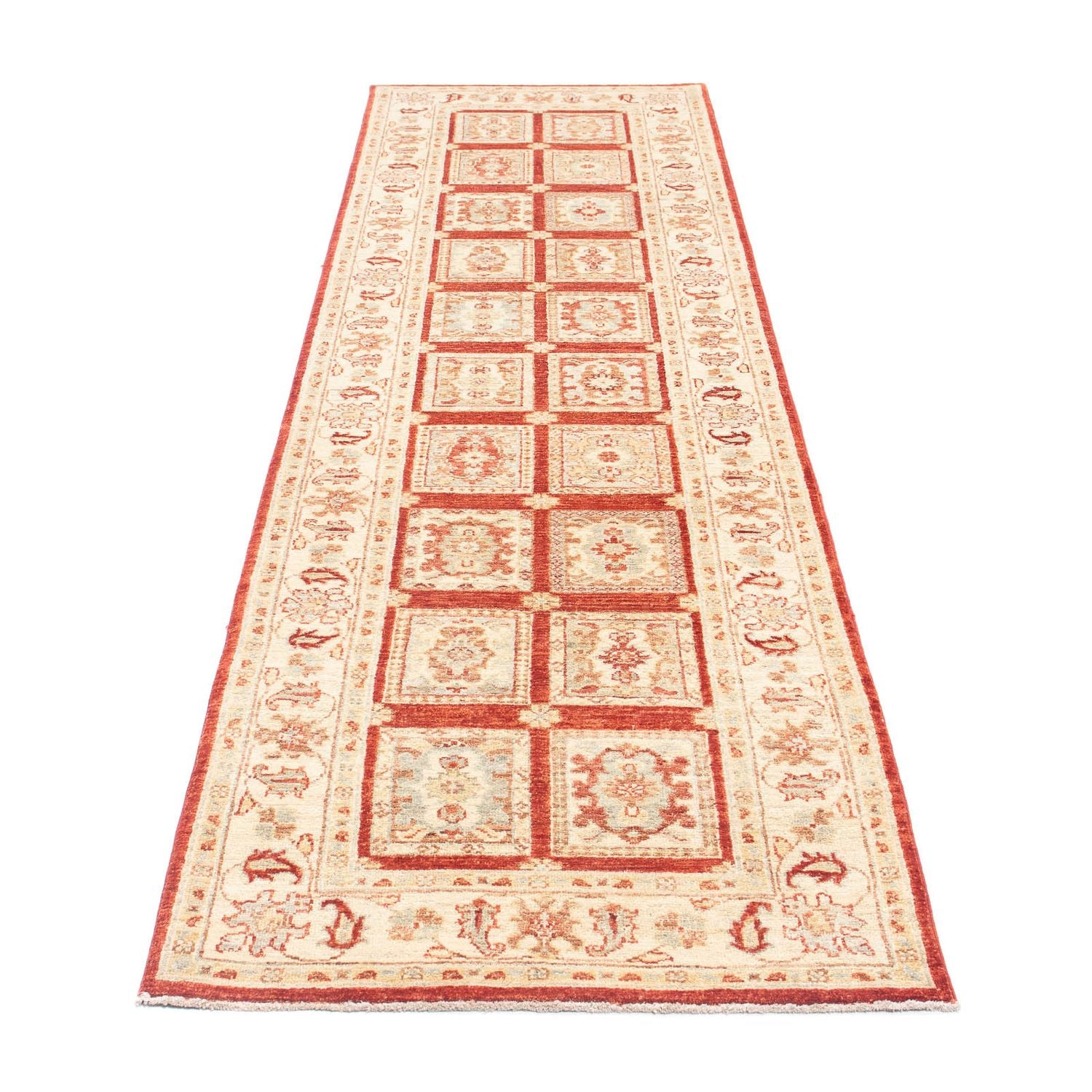 Alfombra de pasillo Alfombra persa - Nómada - 291 x 80 cm - rojo