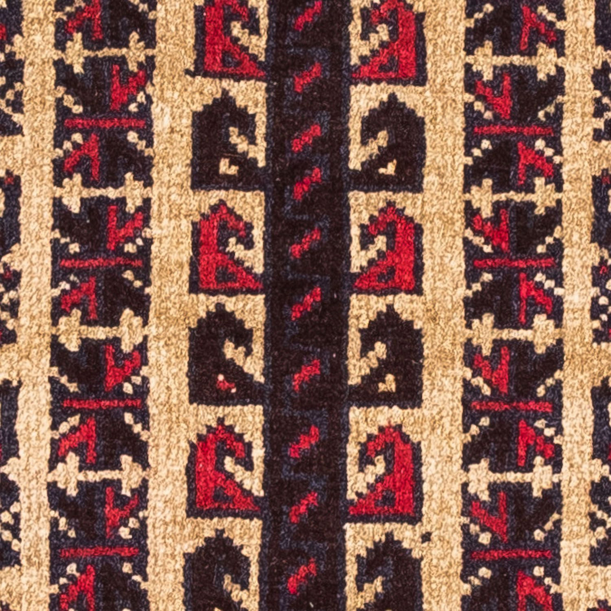 Alfombra Belutsch - 130 x 82 cm - rojo oscuro