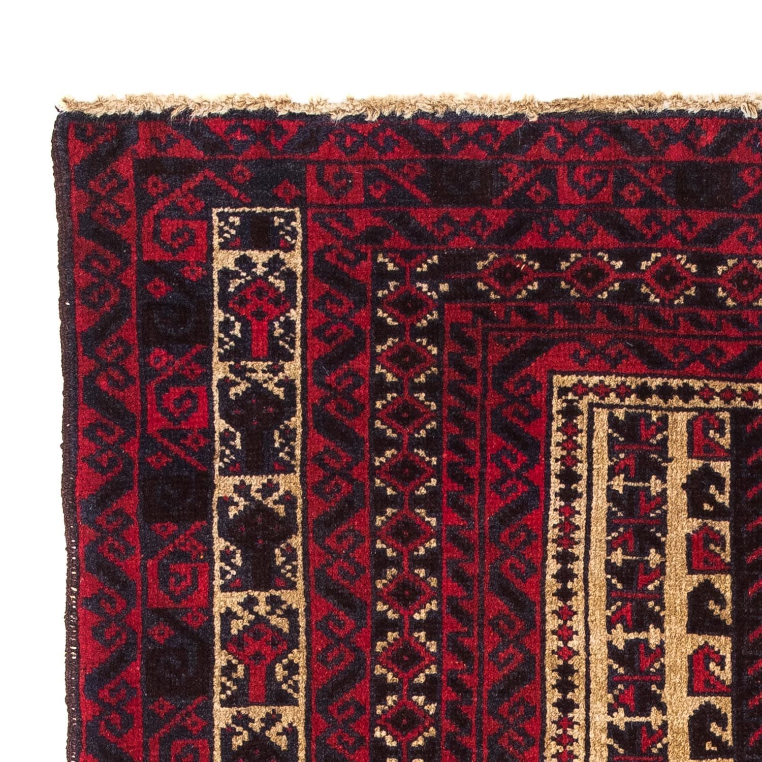Alfombra Belutsch - 130 x 82 cm - rojo oscuro