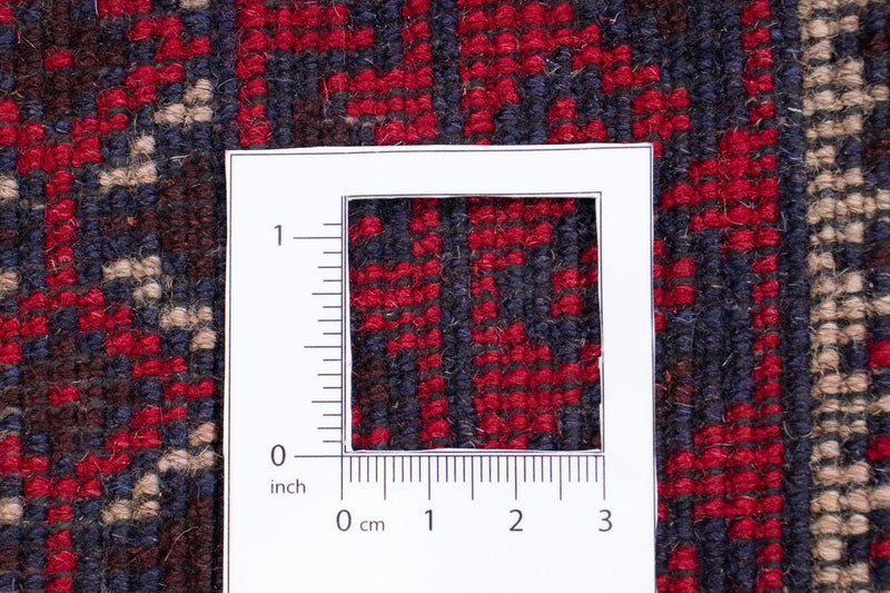Alfombra Belutsch - 130 x 82 cm - rojo oscuro