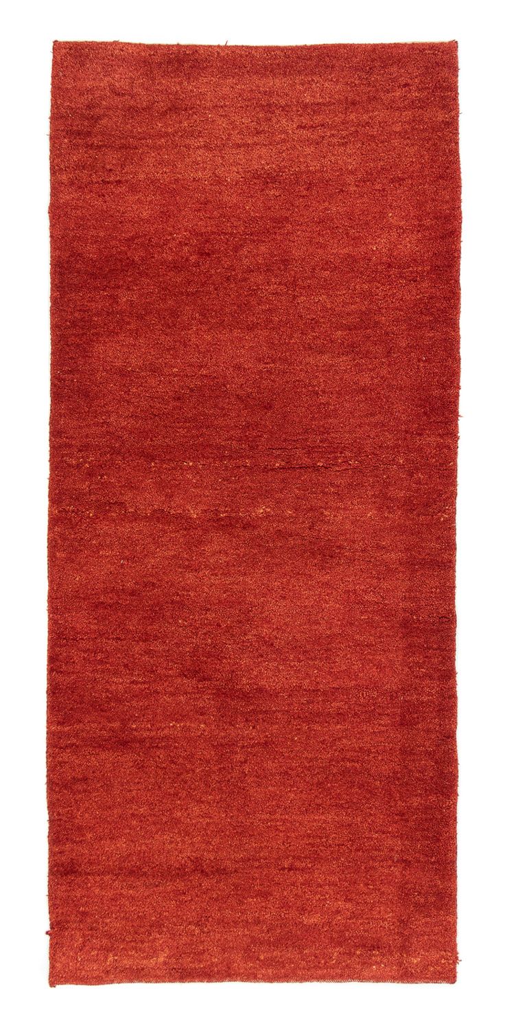 Alfombra de pasillo Alfombra Gabbeh - Persa - 206 x 85 cm - rojo