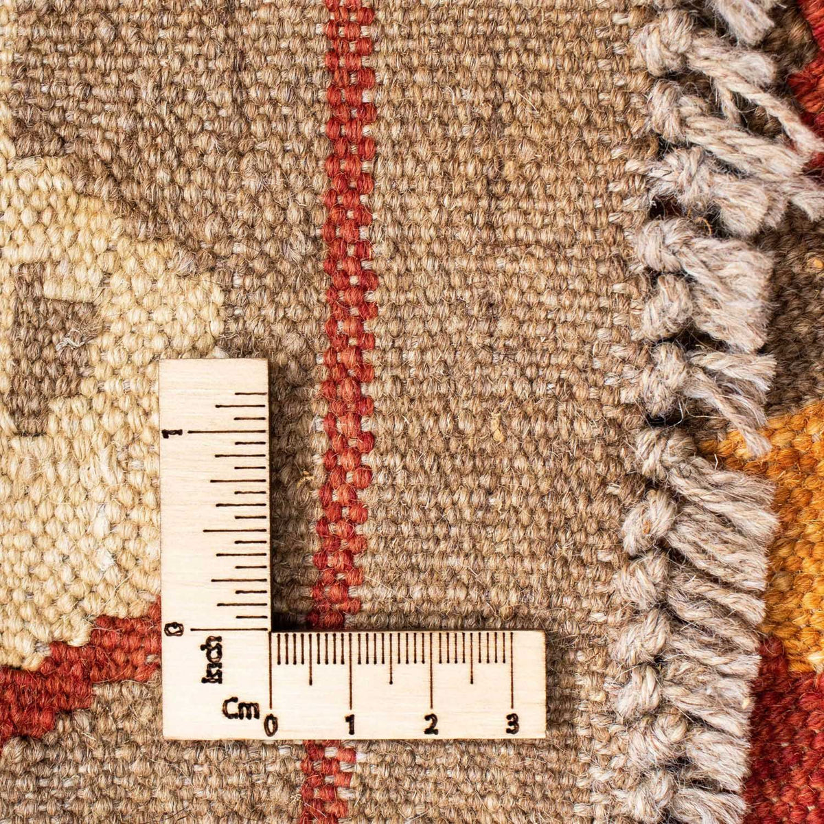 Alfombra de pasillo Alfombra Kelim - Oriental - 198 x 78 cm - beige