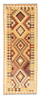 Alfombra de pasillo Alfombra Kelim - Oriental - 191 x 77 cm - marrón claro