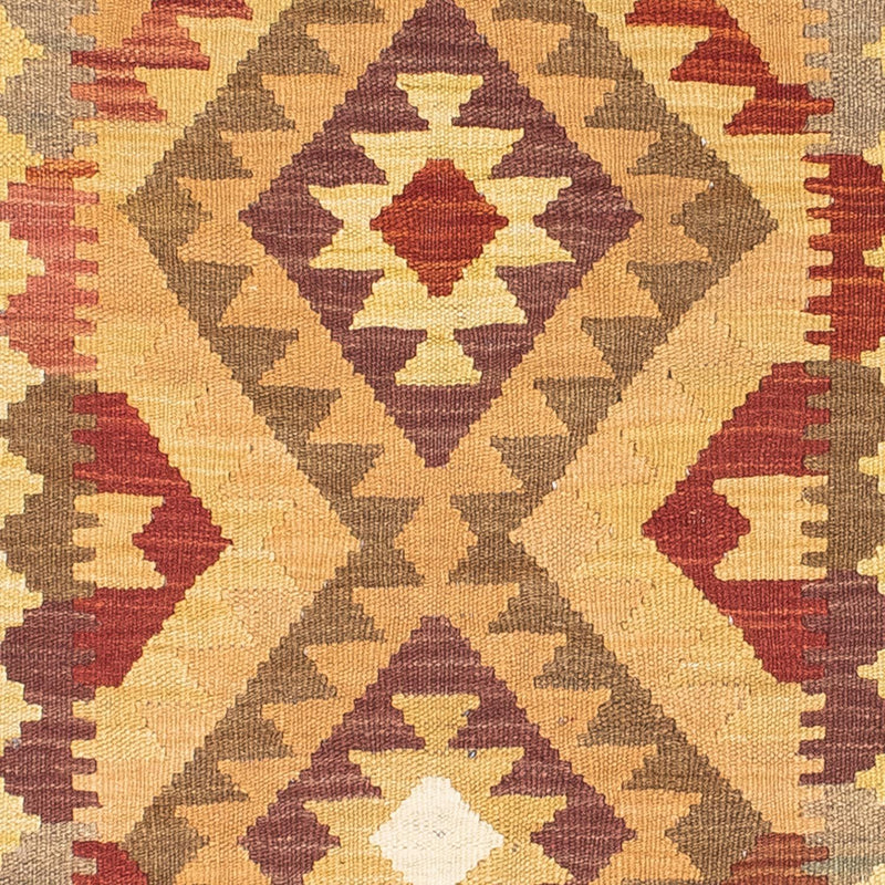 Alfombra de pasillo Alfombra Kelim - Oriental - 191 x 77 cm - marrón claro