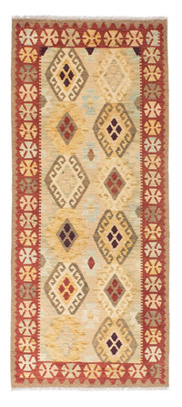 Alfombra de pasillo Alfombra Kelim - Oriental - 199 x 79 cm - beige