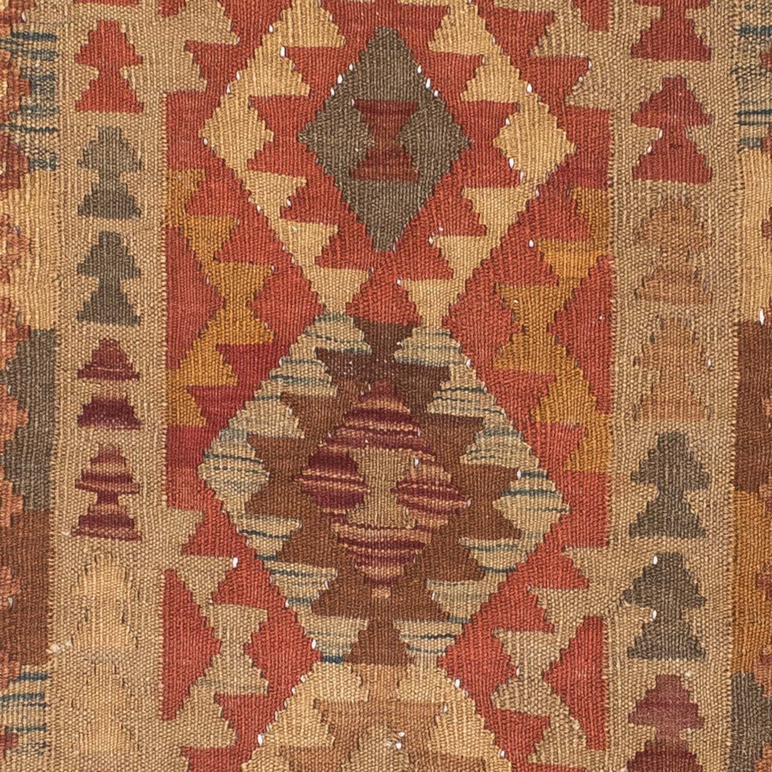 Alfombra de pasillo Alfombra Kelim - Oriental - 192 x 78 cm - marrón claro