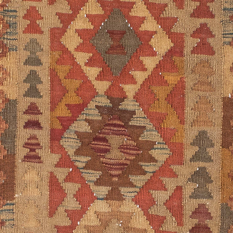 Alfombra de pasillo Alfombra Kelim - Oriental - 192 x 78 cm - marrón claro