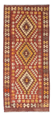 Alfombra de pasillo Alfombra Kelim - Oriental - 189 x 78 cm - rojo oscuro
