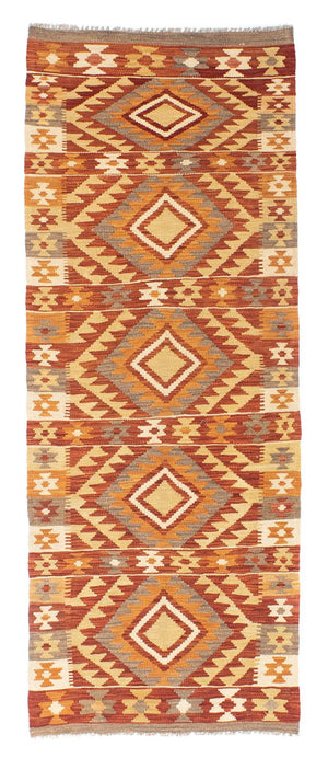 Alfombra de pasillo Alfombra Kelim - Oriental - 187 x 72 cm - óxido