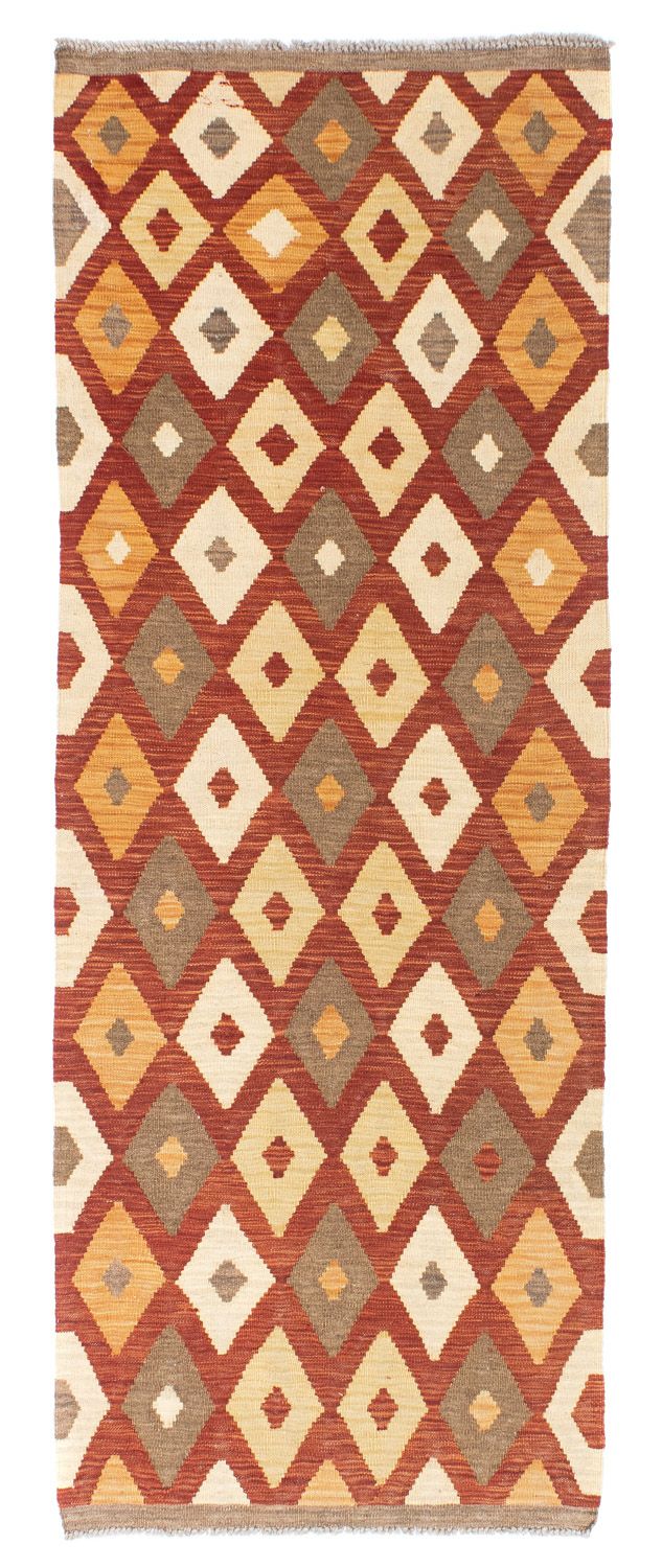 Alfombra de pasillo Alfombra Kelim - Oriental - 193 x 73 cm - óxido
