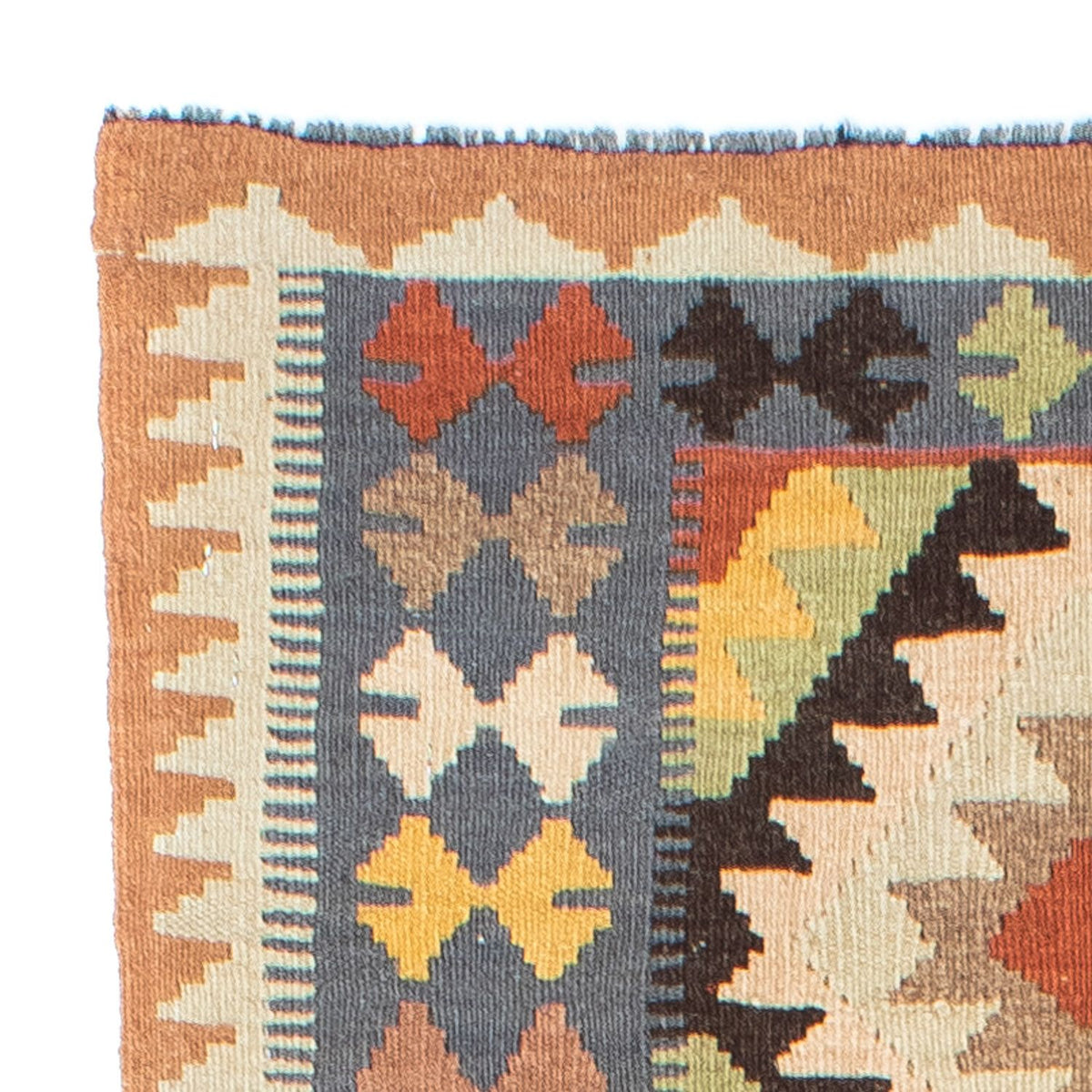 Alfombra de pasillo Alfombra Kelim - Oriental - 230 x 69 cm - beige