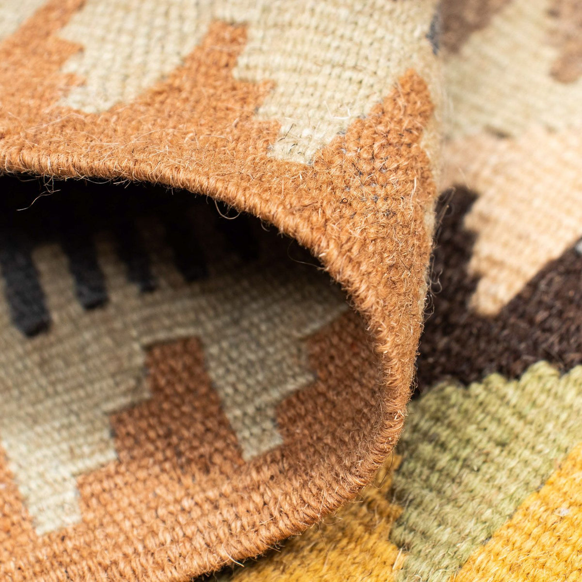 Alfombra de pasillo Alfombra Kelim - Oriental - 230 x 69 cm - beige