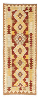 Alfombra de pasillo Alfombra Kelim - Oriental - 192 x 72 cm - marrón claro