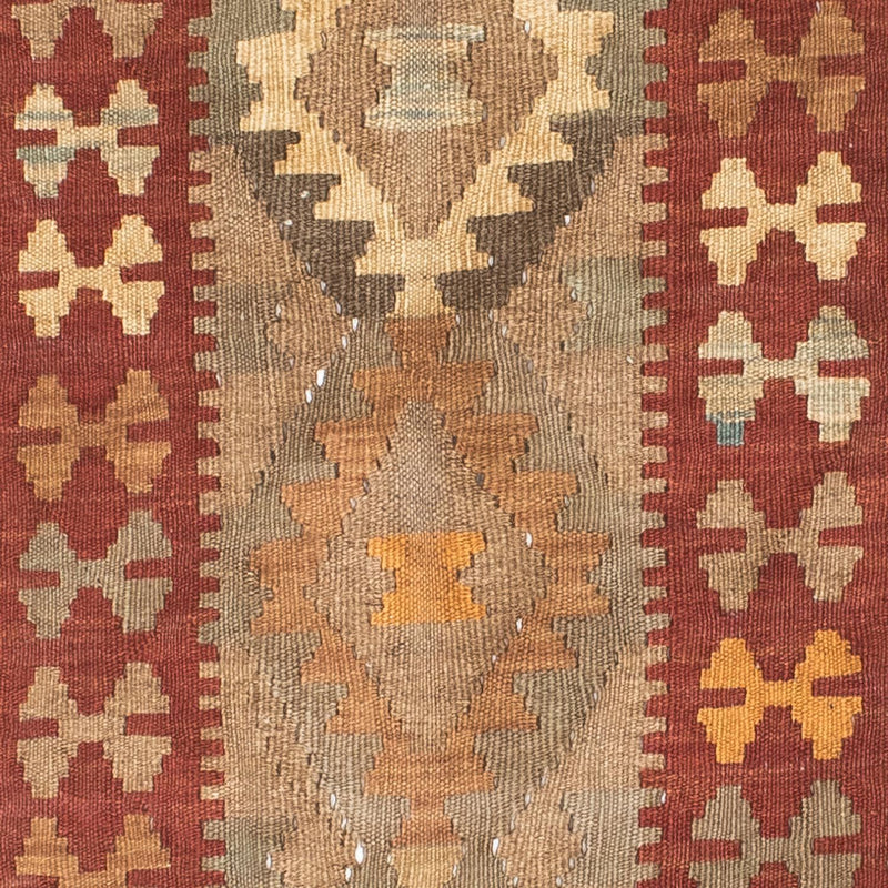 Alfombra de pasillo Alfombra Kelim - Oriental - 198 x 81 cm - marrón claro