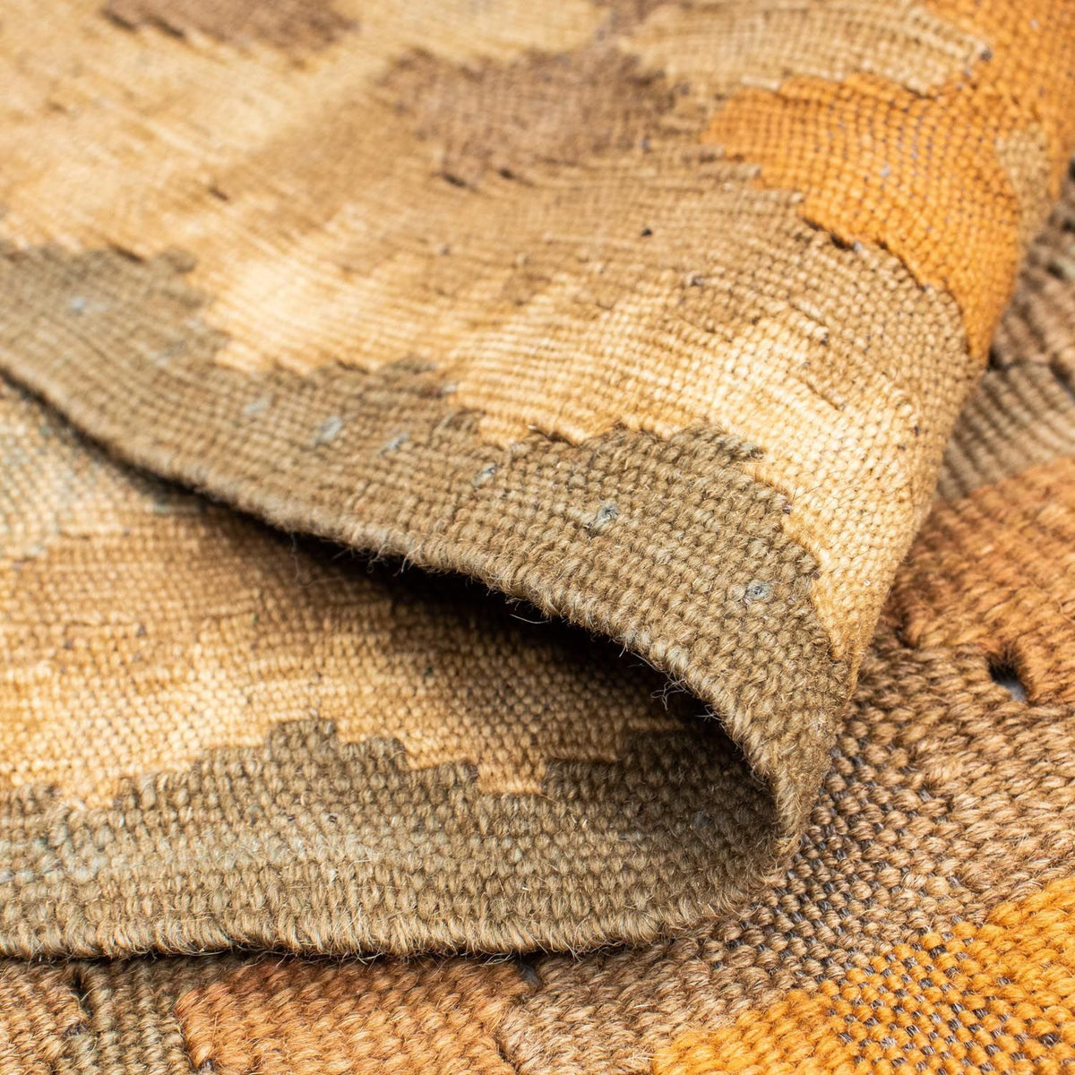 Alfombra de pasillo Alfombra Kelim - Oriental - 198 x 81 cm - marrón claro