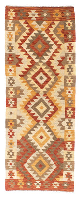 Alfombra de pasillo Alfombra Kelim - Oriental - 197 x 69 cm - beige