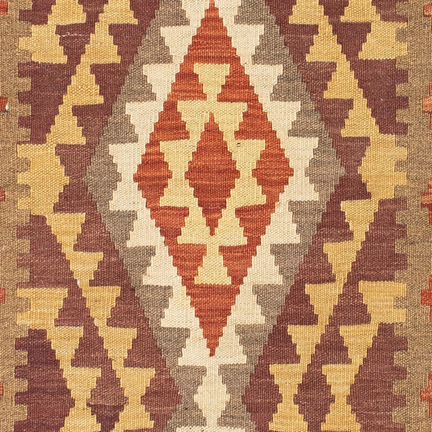 Alfombra de pasillo Alfombra Kelim - Oriental - 191 x 78 cm - marrón claro