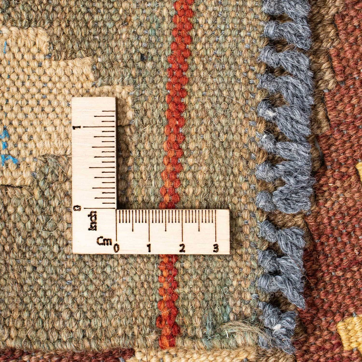 Alfombra de pasillo Alfombra Kelim - Oriental - 191 x 78 cm - marrón claro