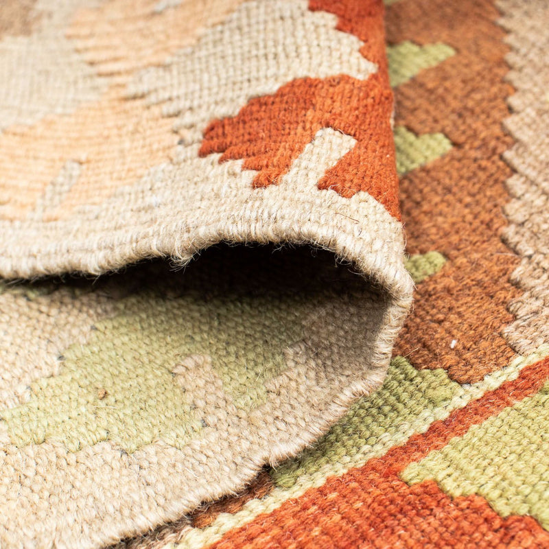 Alfombra de pasillo Alfombra Kelim - Oriental - 196 x 86 cm - beige