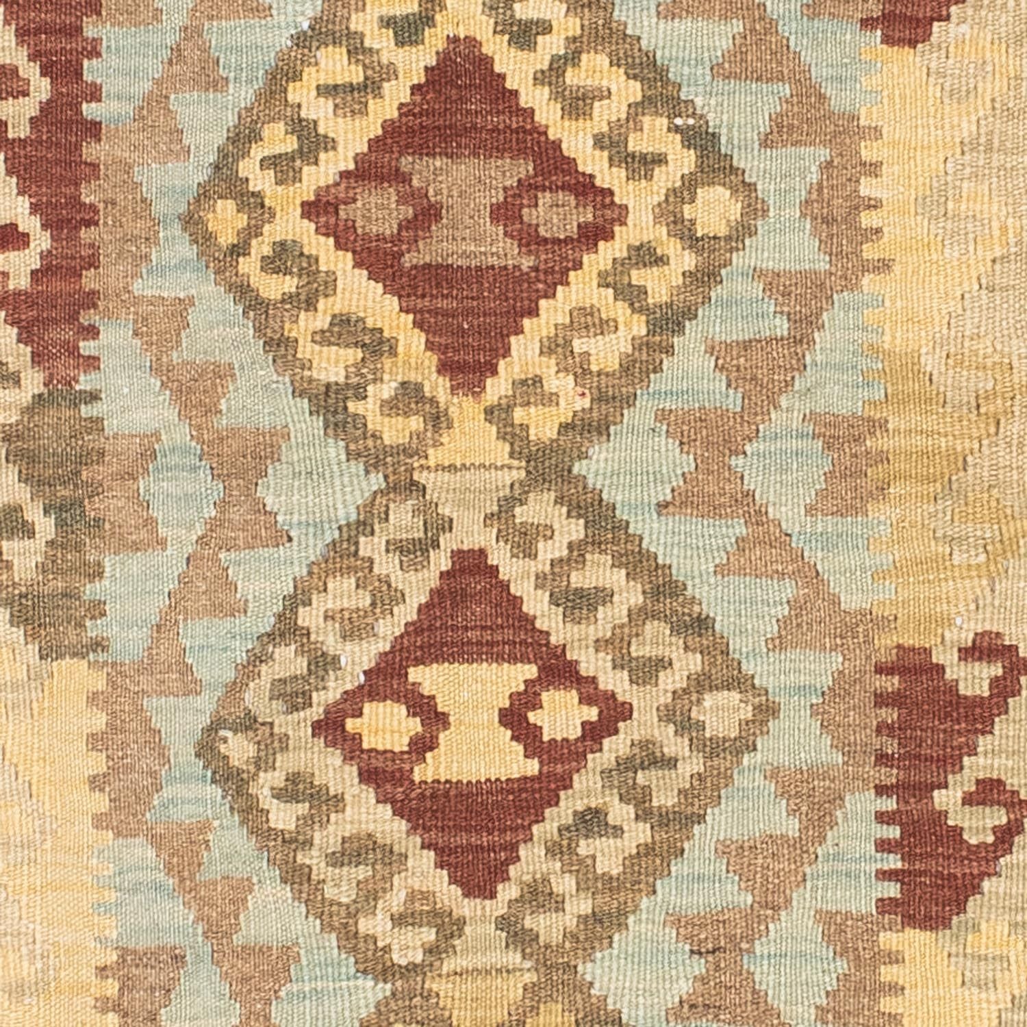 Alfombra de pasillo Alfombra Kelim - Oriental - 201 x 73 cm - rojo