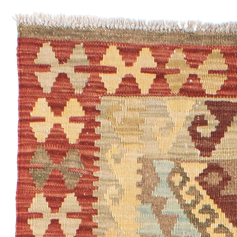 Alfombra de pasillo Alfombra Kelim - Oriental - 201 x 73 cm - rojo