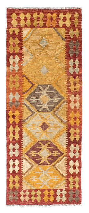 Alfombra de pasillo Alfombra Kelim - Oriental - 185 x 75 cm - oro