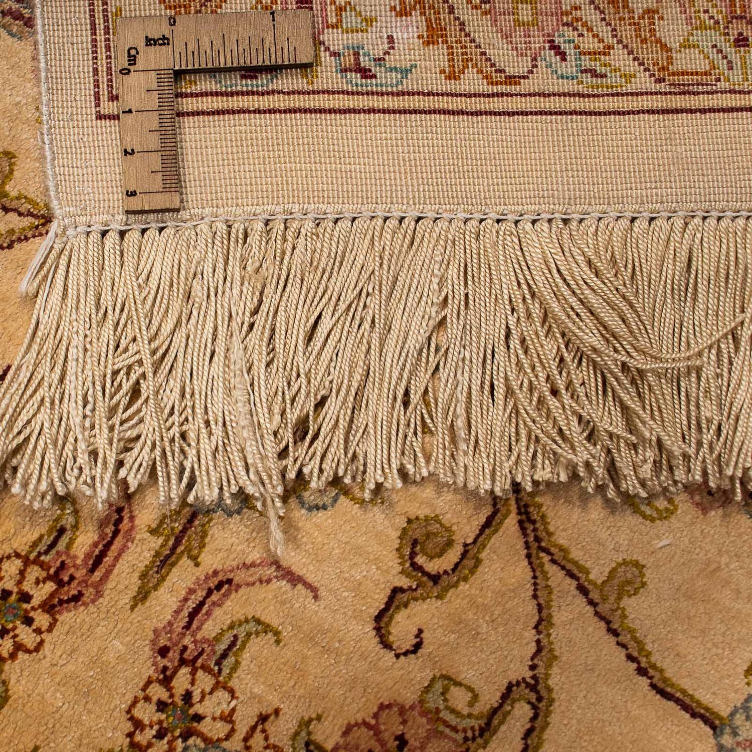 Alfombra de seda - Ghom Seda - Prima - 210 x 130 cm - beige