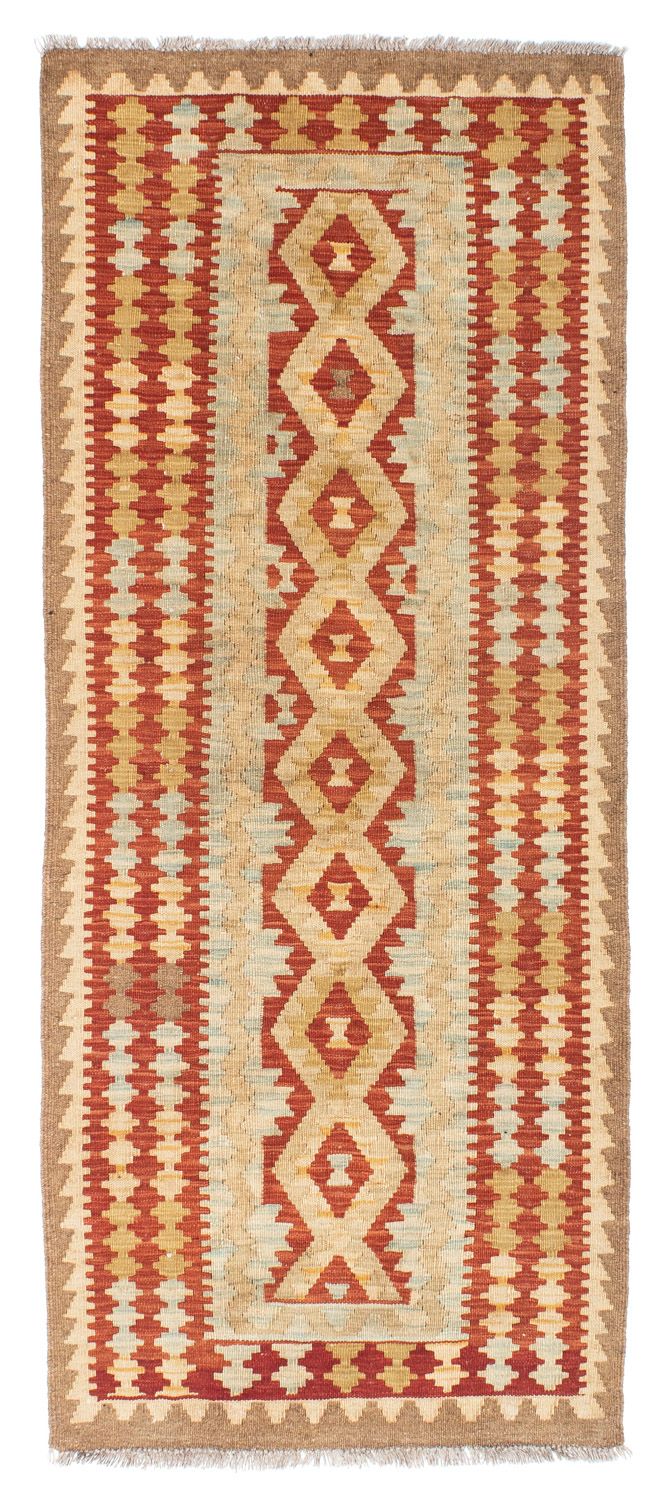 Alfombra de pasillo Alfombra Kelim - Oriental - 200 x 85 cm - beige
