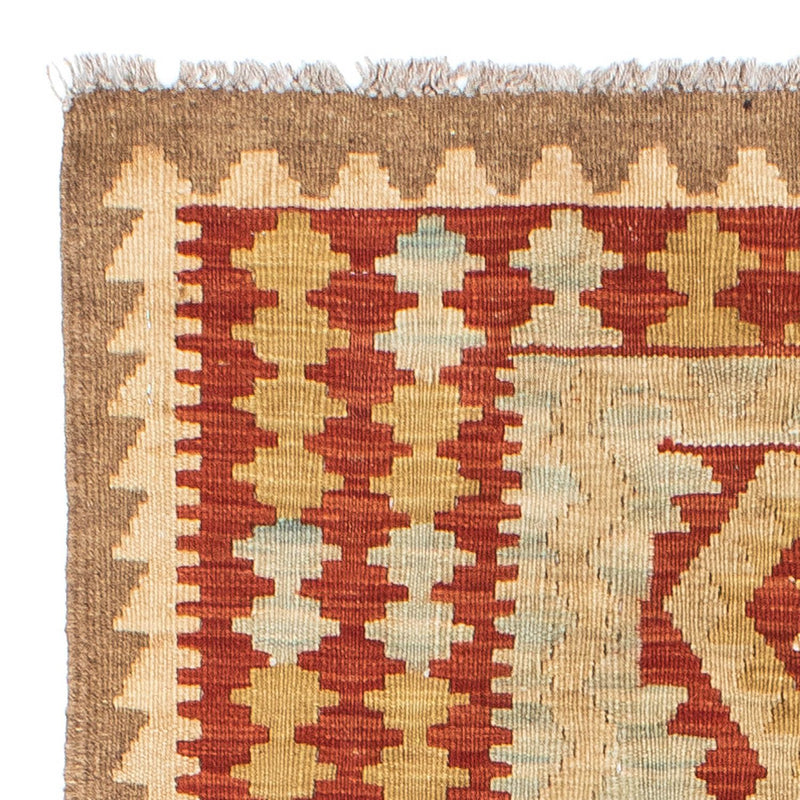 Alfombra de pasillo Alfombra Kelim - Oriental - 200 x 85 cm - beige