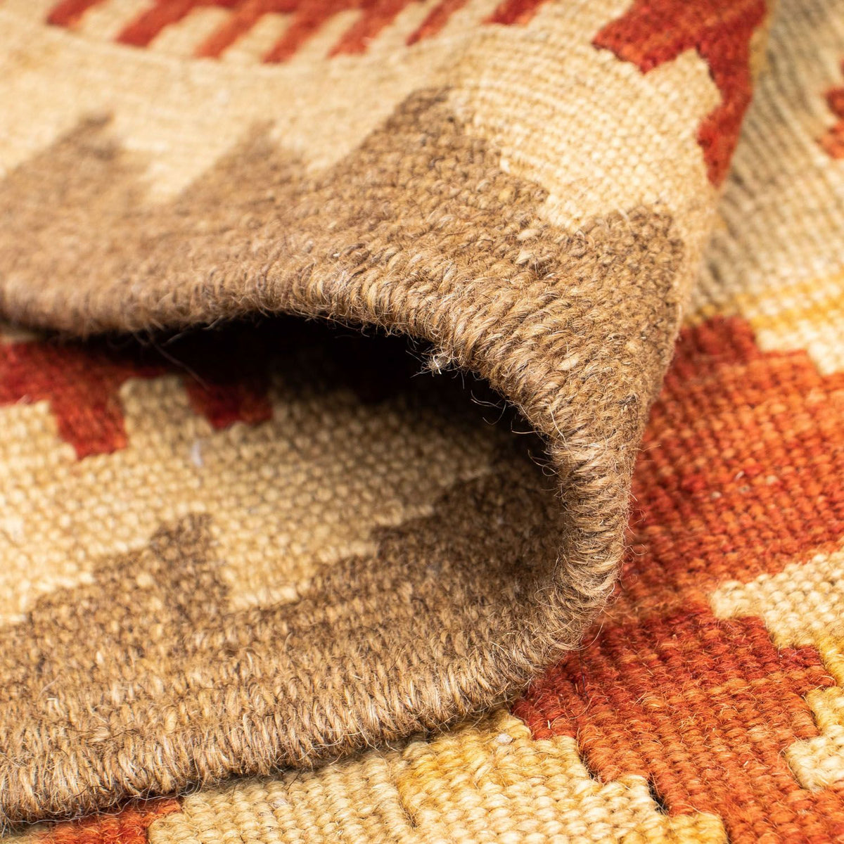 Alfombra de pasillo Alfombra Kelim - Oriental - 200 x 85 cm - beige