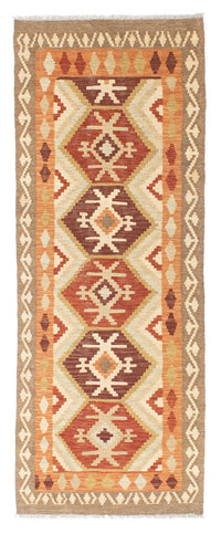 Alfombra de pasillo Alfombra Kelim - Oriental - 203 x 73 cm - beige