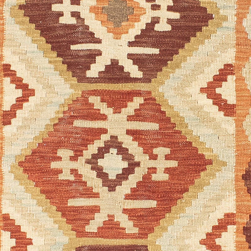 Alfombra de pasillo Alfombra Kelim - Oriental - 203 x 73 cm - beige