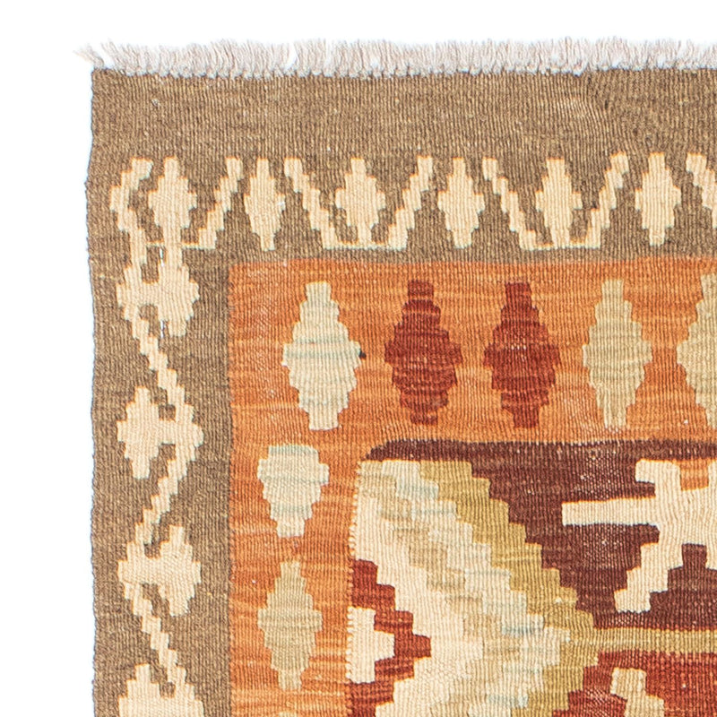Alfombra de pasillo Alfombra Kelim - Oriental - 203 x 73 cm - beige