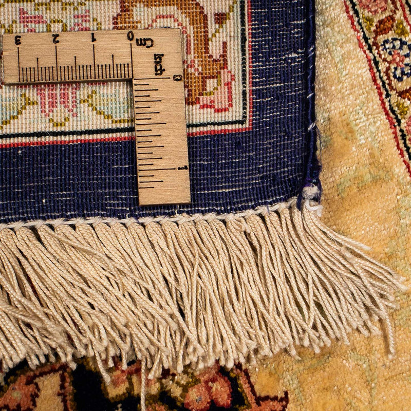 Alfombra de seda - Ghom Seda - Prima - 216 x 132 cm - azul oscuro