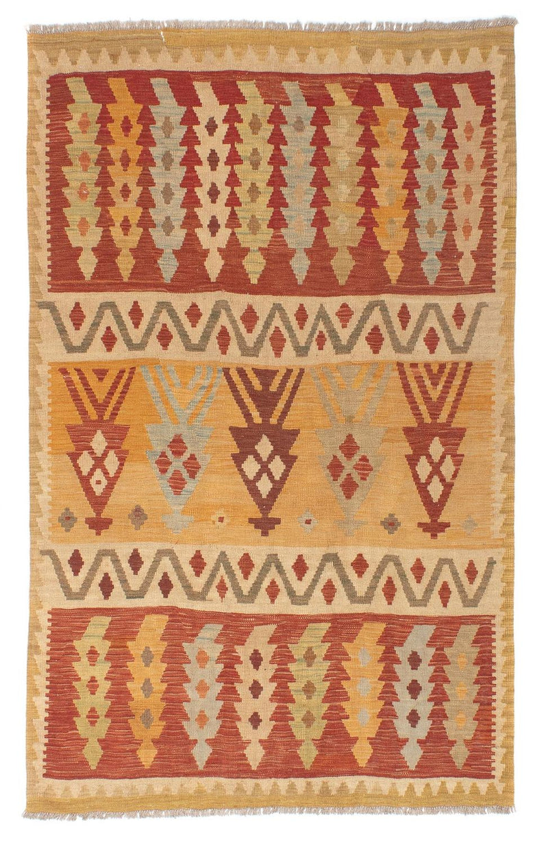 Alfombra Kelim - Oriental - 195 x 146 cm - multicolor