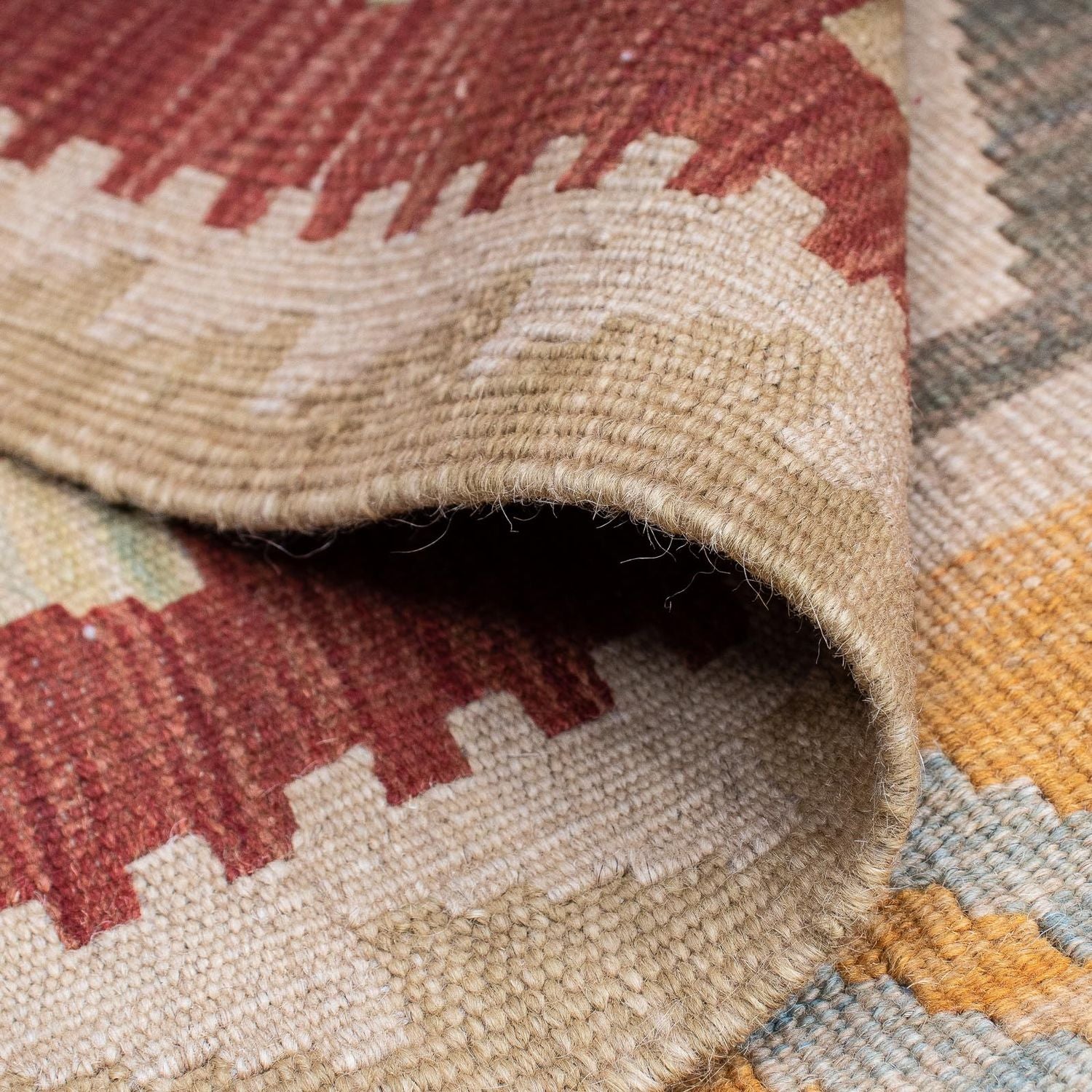 Alfombra Kelim - Oriental - 195 x 146 cm - multicolor