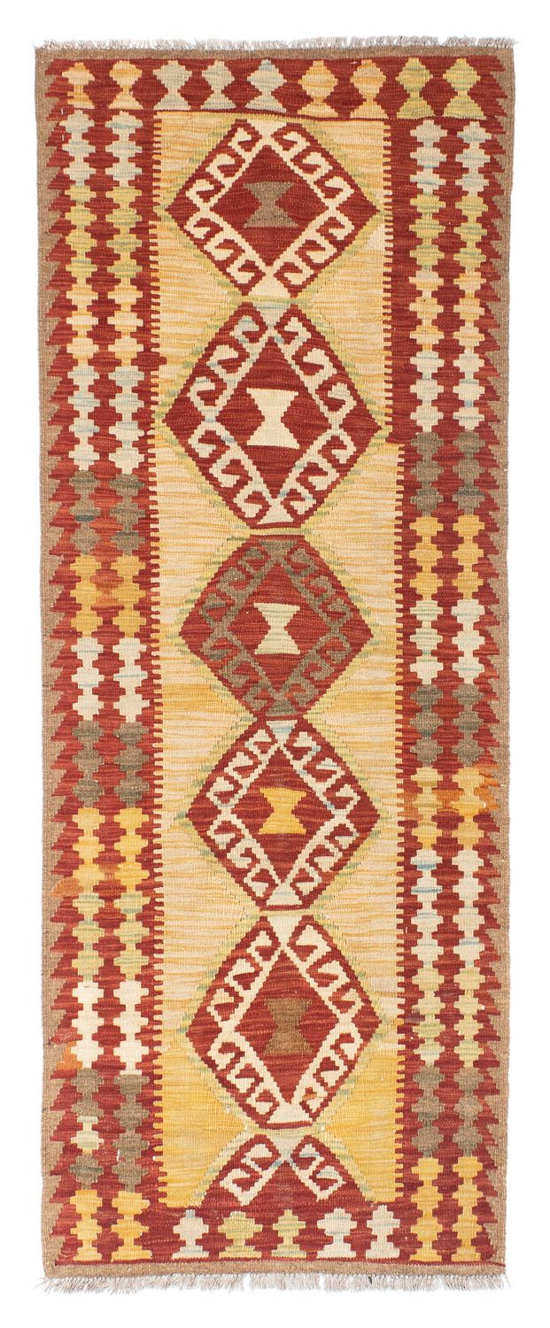 Alfombra de pasillo Alfombra Kelim - Oriental - 196 x 78 cm - beige