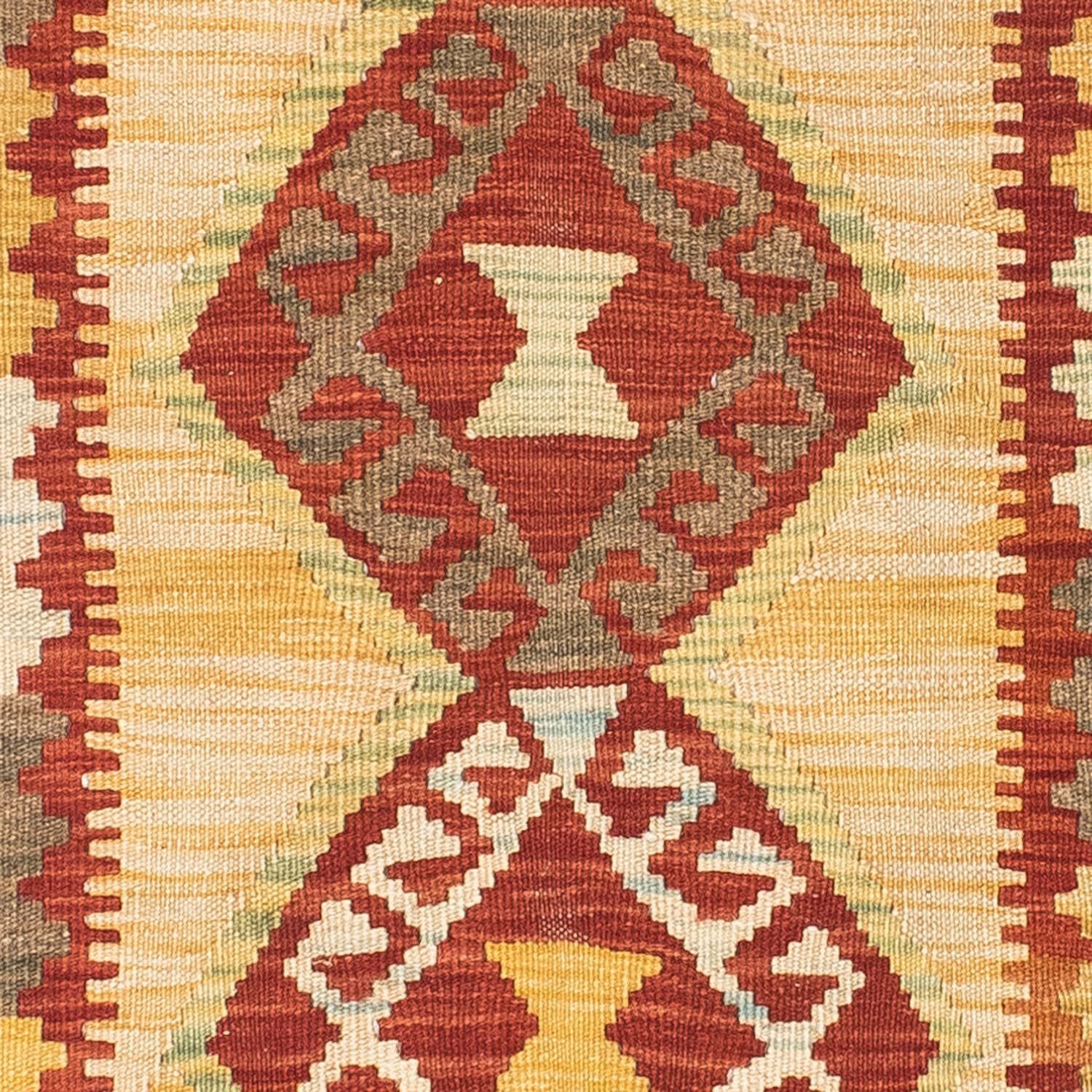 Alfombra de pasillo Alfombra Kelim - Oriental - 196 x 78 cm - beige