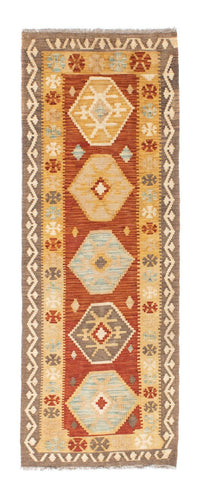 Alfombra de pasillo Alfombra Kelim - Oriental - 203 x 70 cm - beige