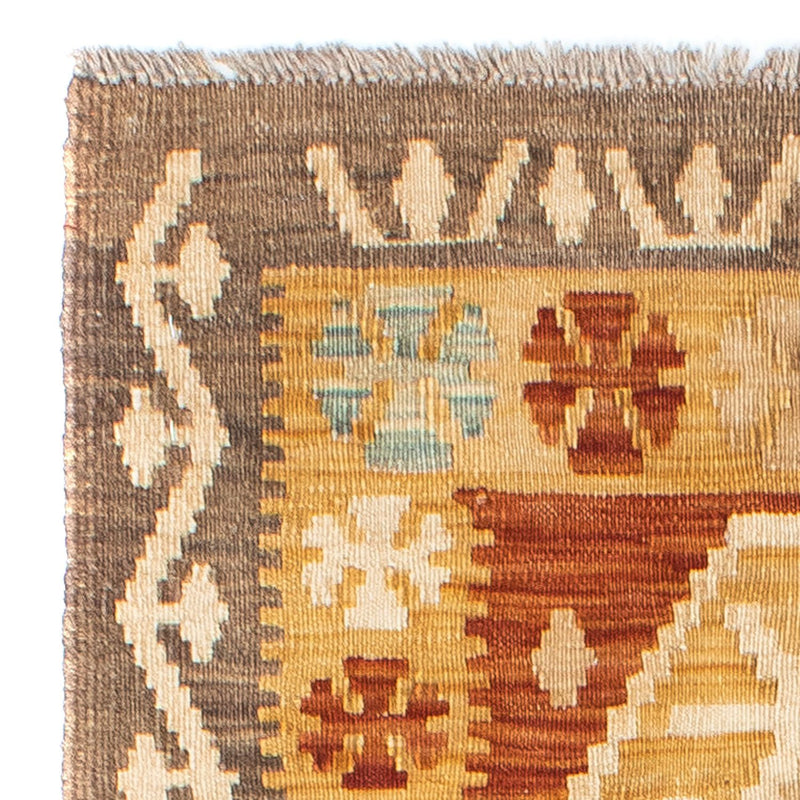 Alfombra de pasillo Alfombra Kelim - Oriental - 203 x 70 cm - beige