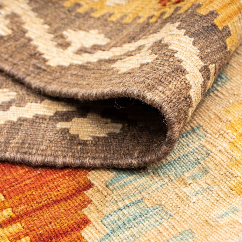 Alfombra de pasillo Alfombra Kelim - Oriental - 203 x 70 cm - beige